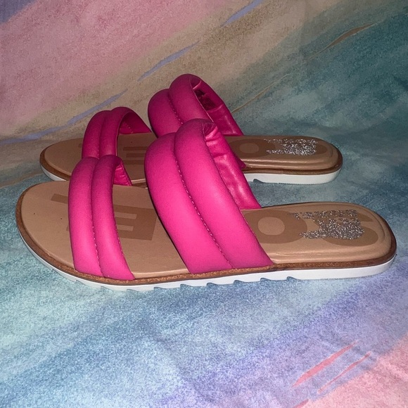 Sorel Ella II Puff Leather Slide Sandals women’s size 7 - Picture 4 of 9
